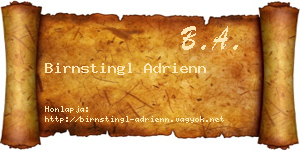 Birnstingl Adrienn névjegykártya